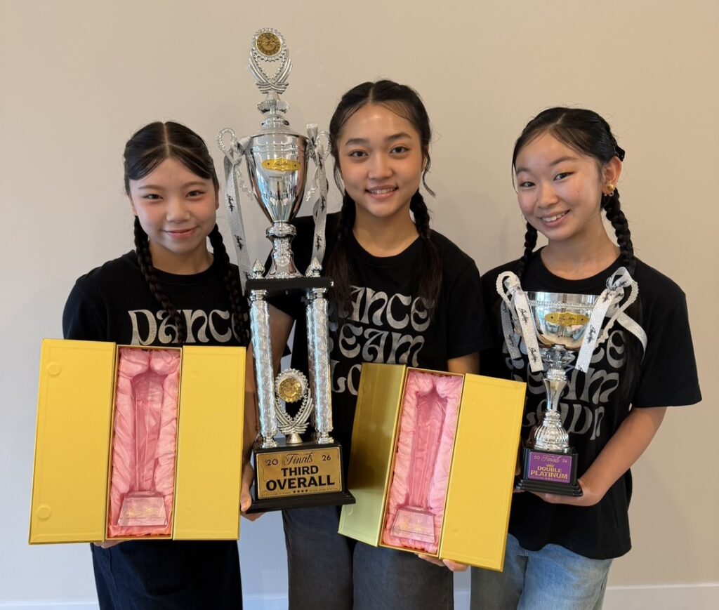 Showstopper US West Coast Final 2026 トロフィーを手にしたCLOWNのソロ出場メンバー3名